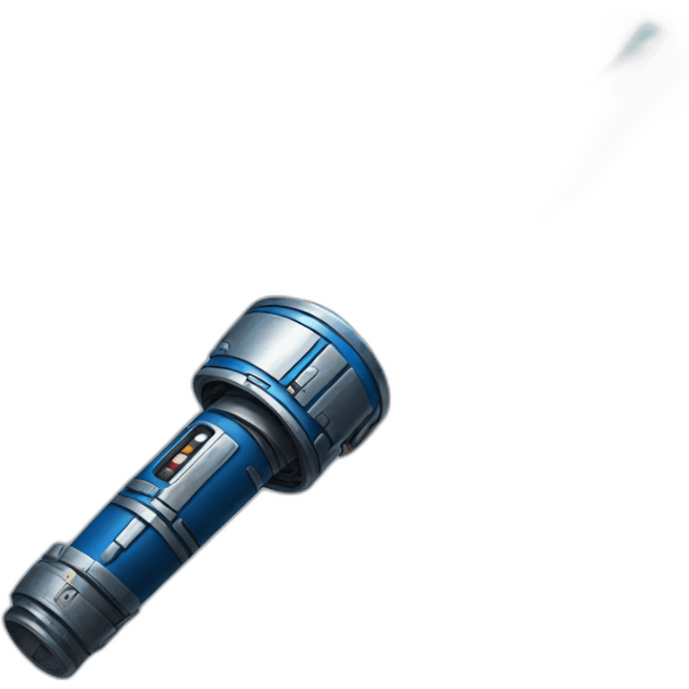 Blue lightsaber emoji