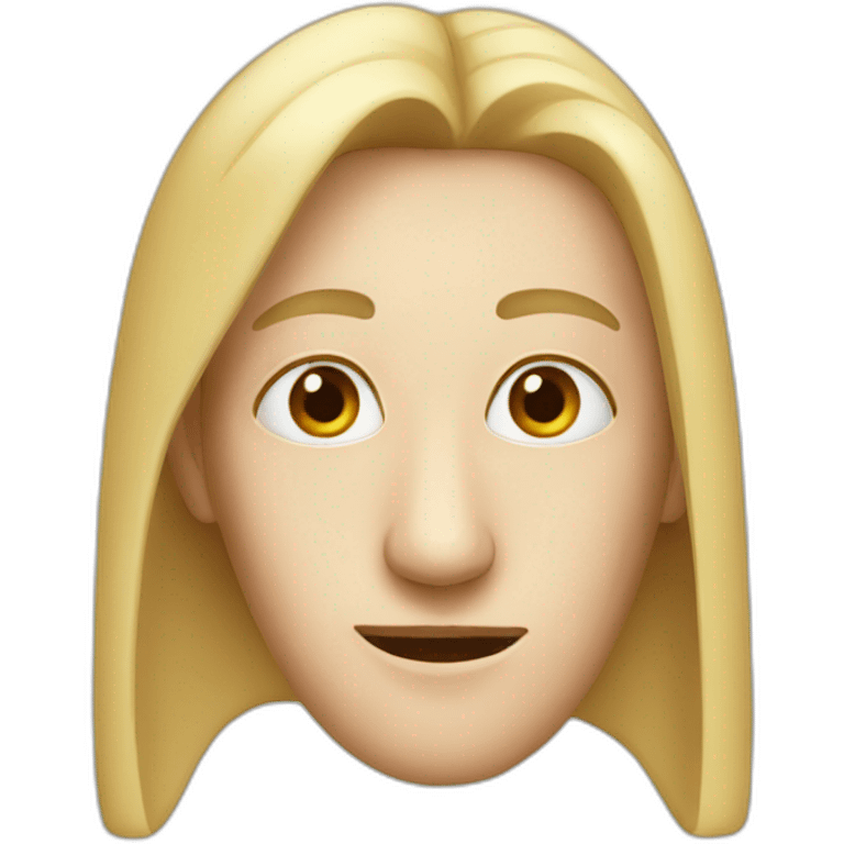 Long nose person emoji