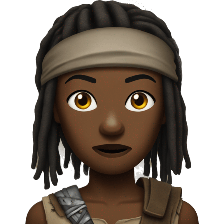 michonne from the walking dead emoji