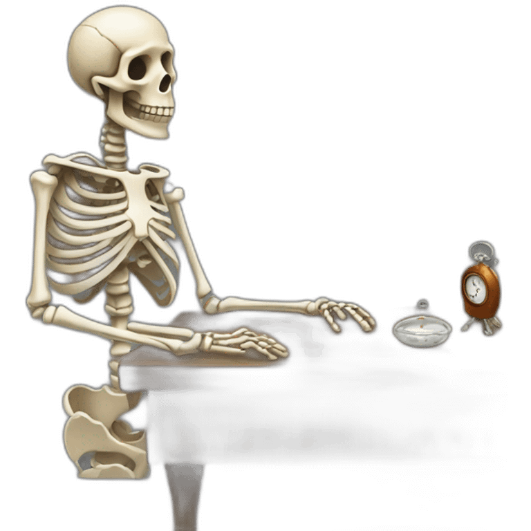 waiting-looking-at-watch-so-long-becoming-skeleton emoji