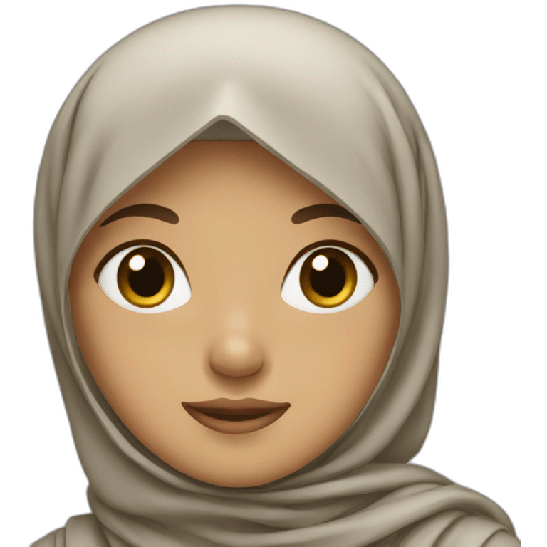 Girl with hijab emoji