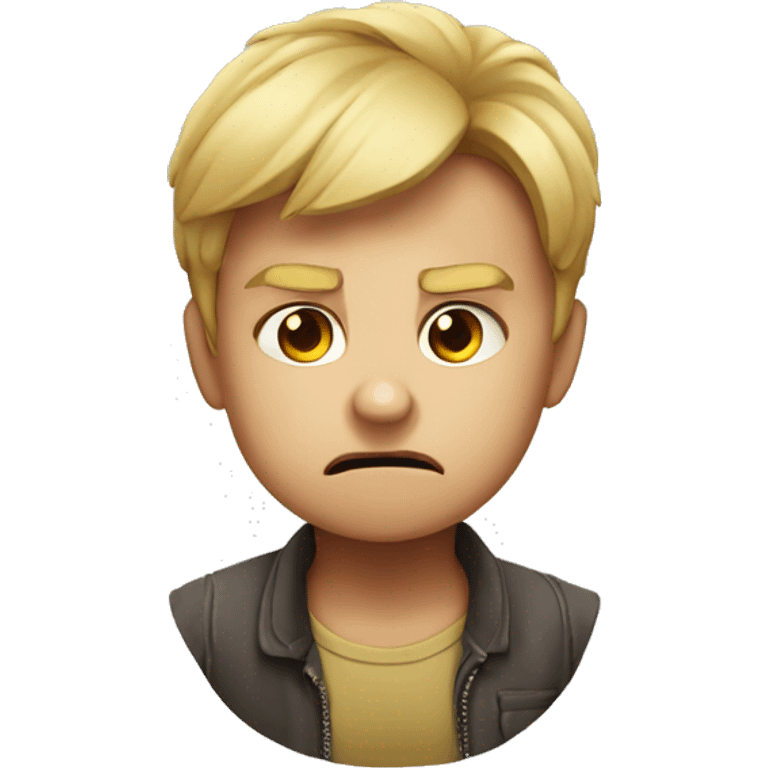 the child is angry emoji