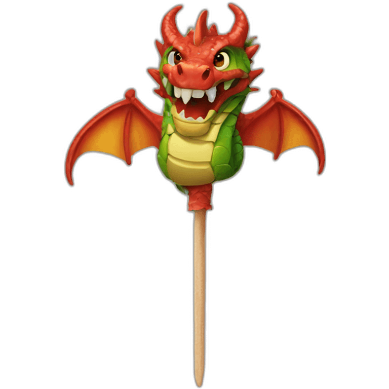 Dragon-skewer emoji