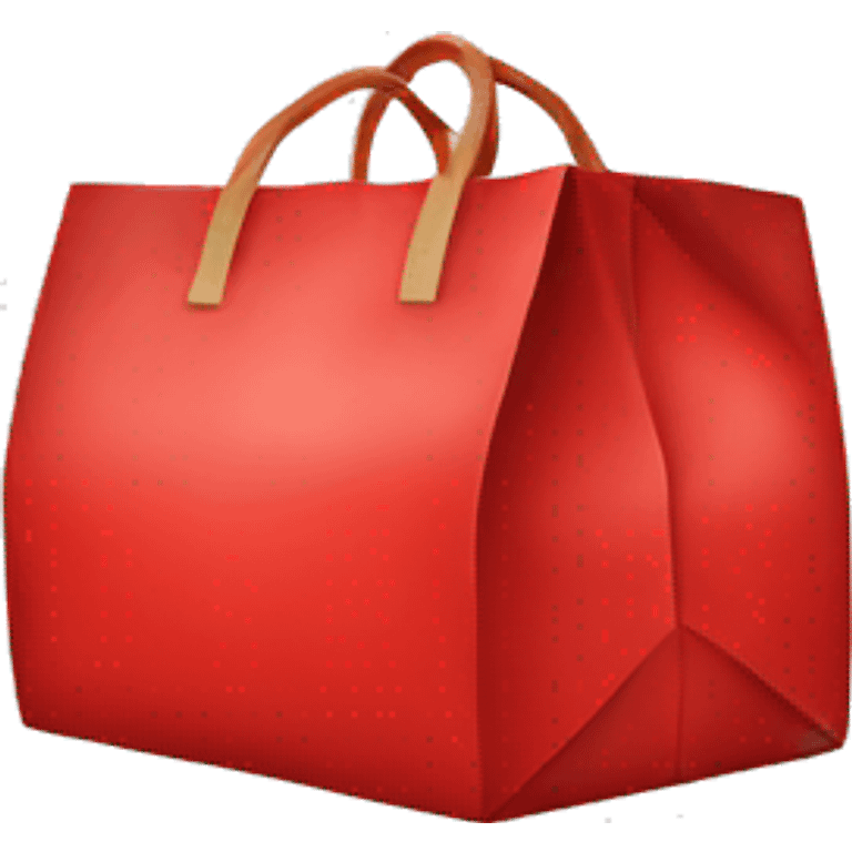 red delivery bag  emoji