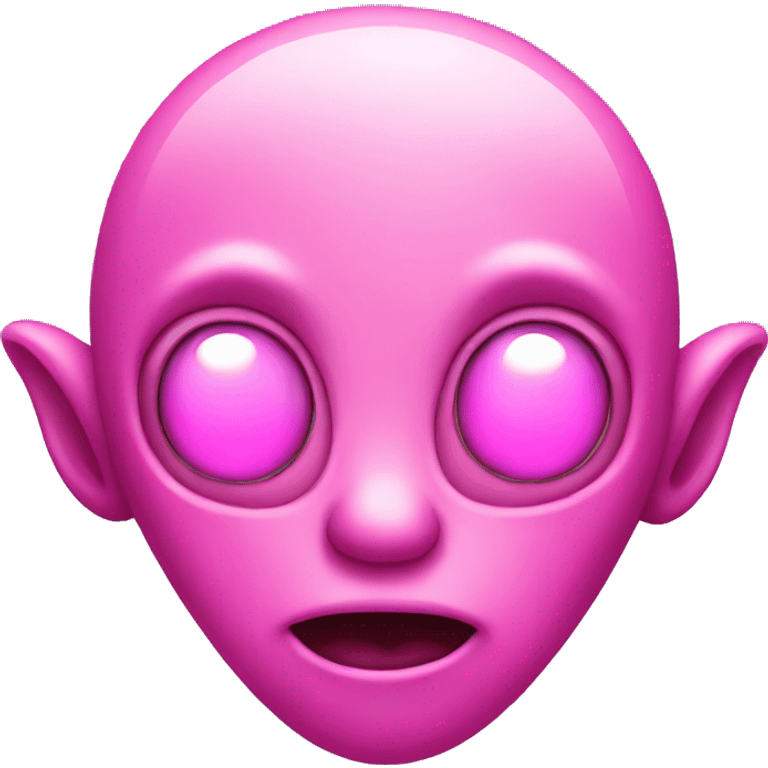 Pink alien emoji emoji