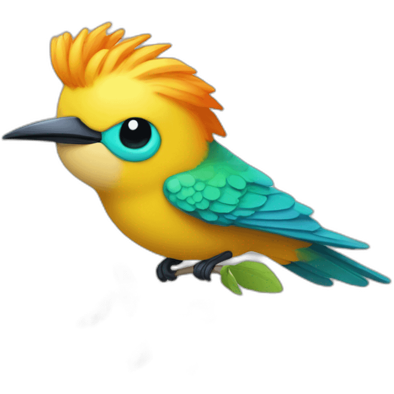 Quiero un emoji de un colibrí durmiendo  emoji