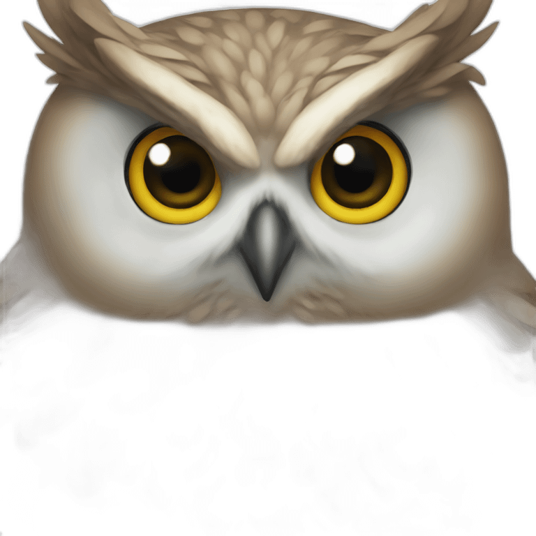 badass owl emoji