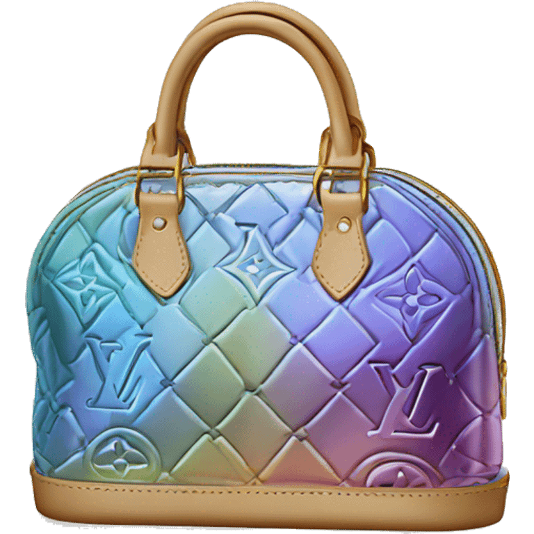 Iridescent Louis Vuitton bag emoji