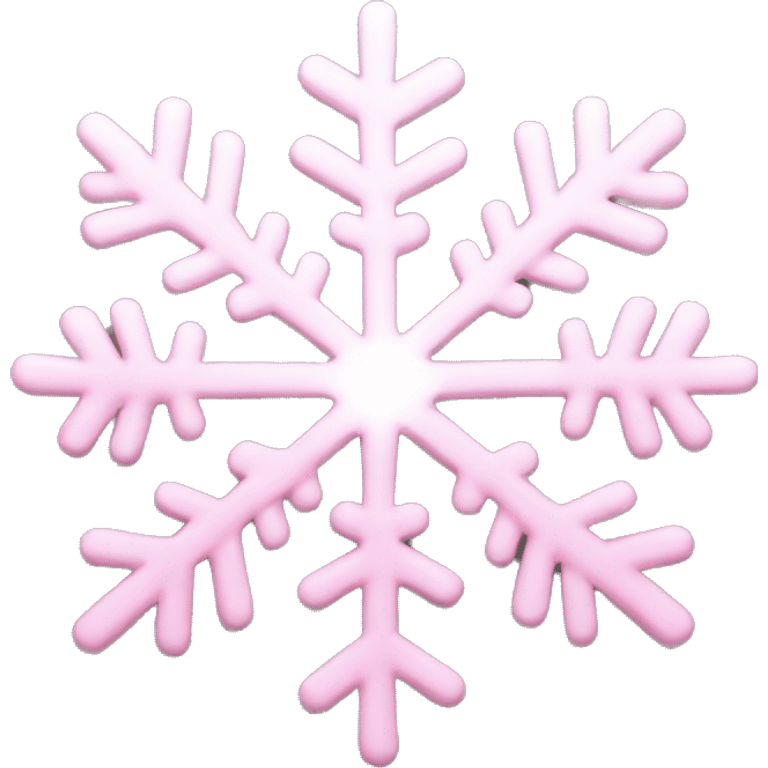 Light Pink snowflake emoji