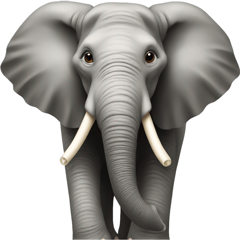 Elephant with a binky emoji