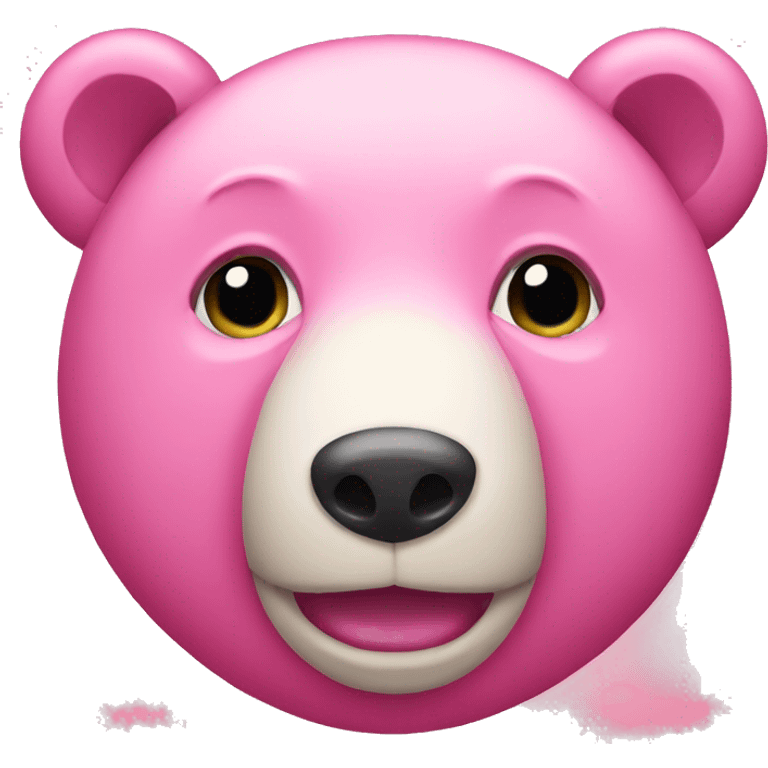 Pink bear  emoji