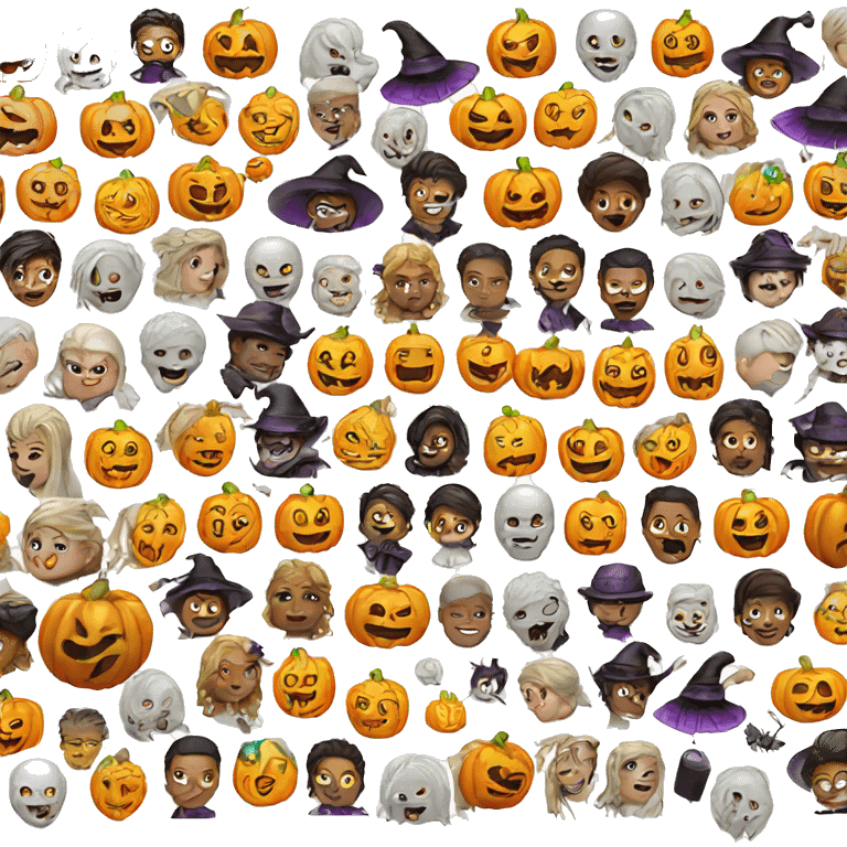 Halloween icons emoji