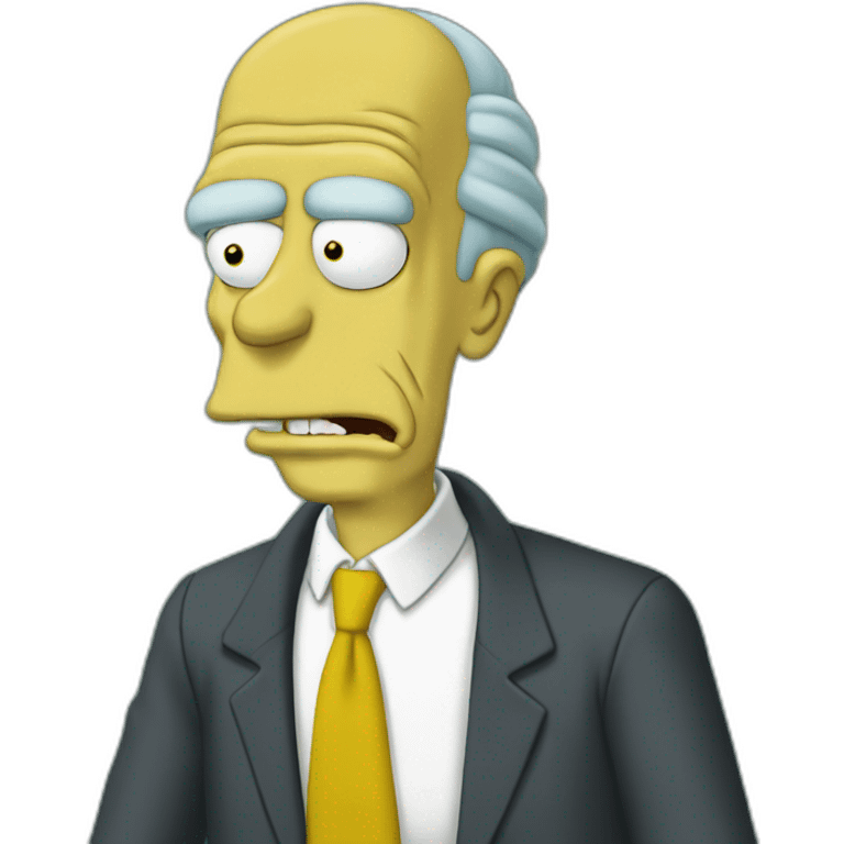 montgomery burns simpsons emoji