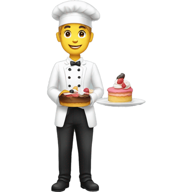 Waiter patisserie  emoji