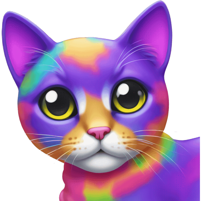 lisa frank cat emoji