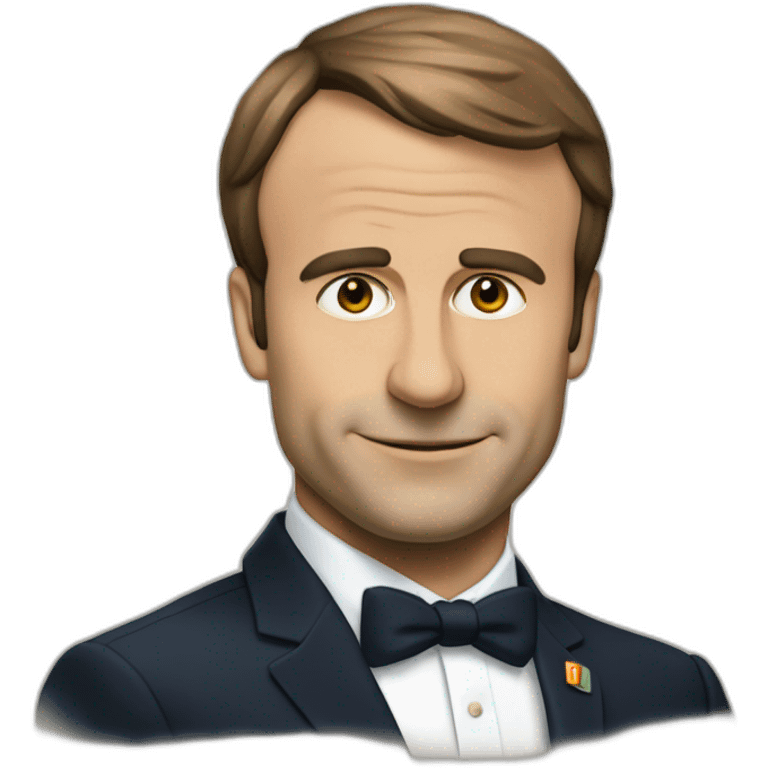 Macron sur une poutre emoji