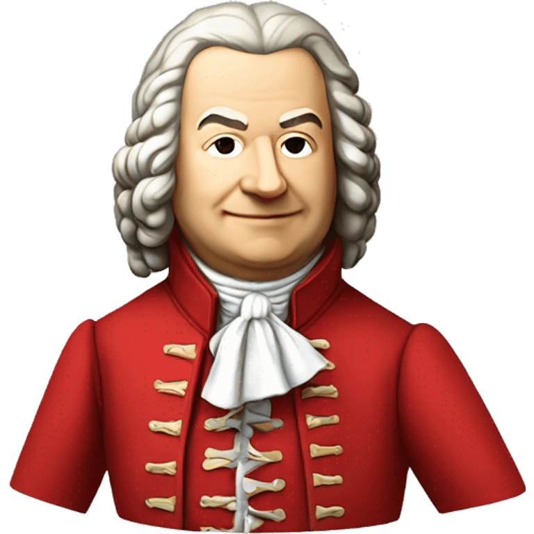 johann sebastian bach standing with red jacket emoji