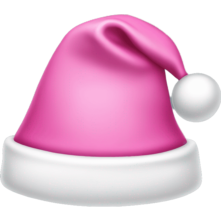 Pink Santa hat emoji