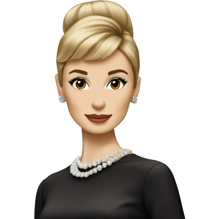 Audrey hepburn with blonde hair emoji