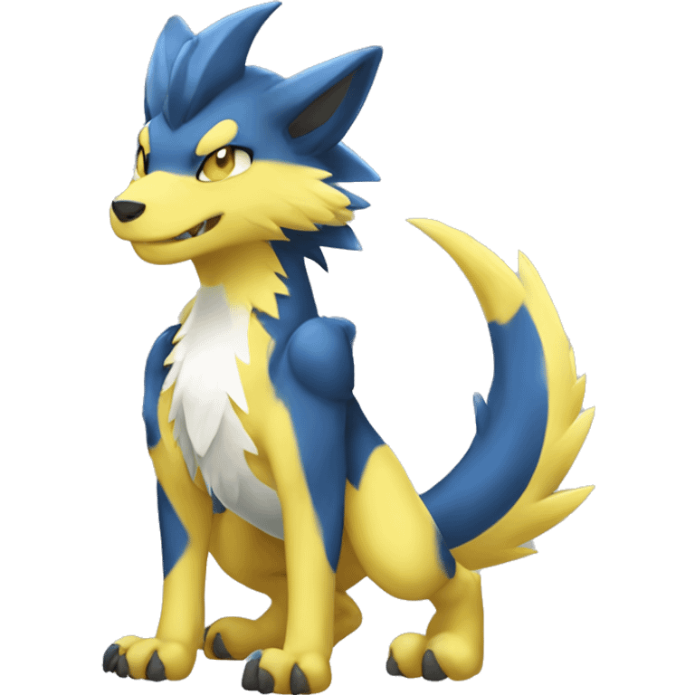 Cute Chibi Lombax-Sergal-Zeraora-Nargacuga-Fakemon full body emoji