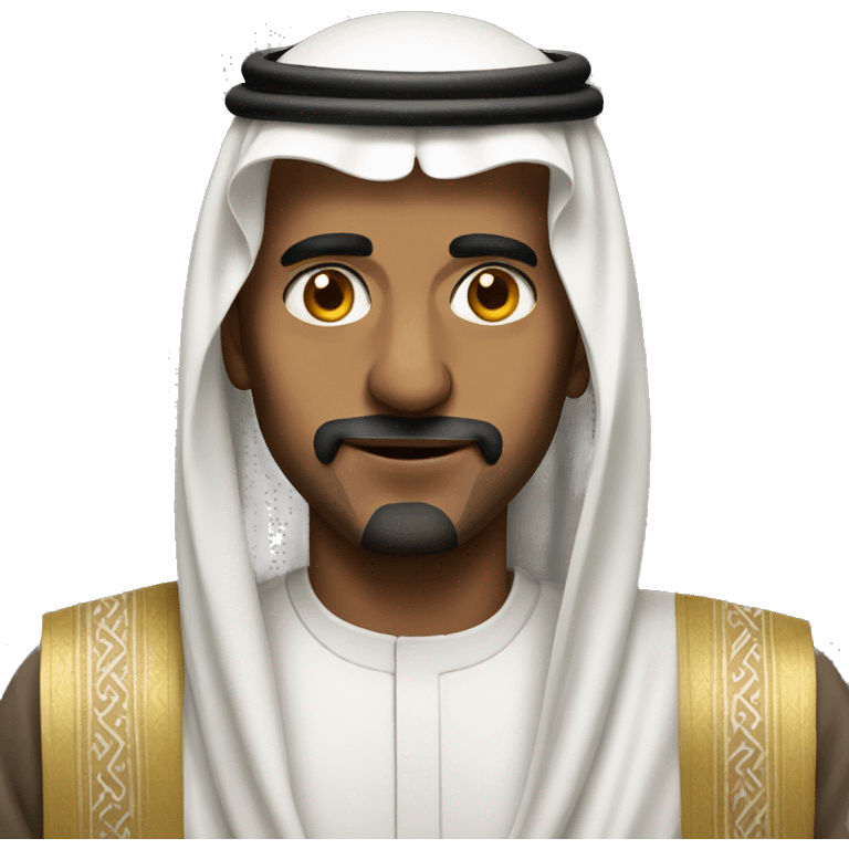 Saudi man portrait  emoji