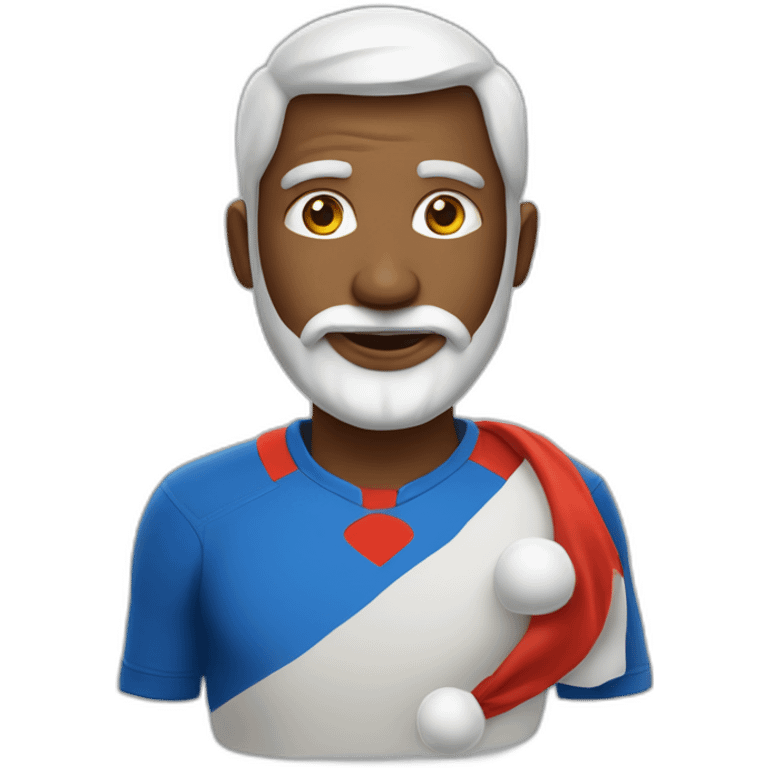 Le père Noël qui joue au foot emoji