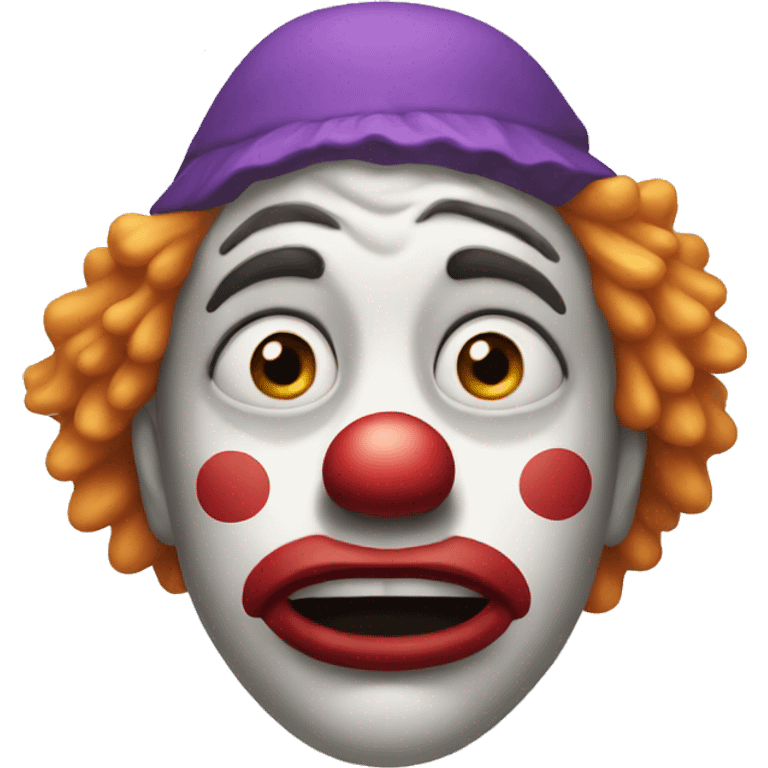 Crying clown emoji