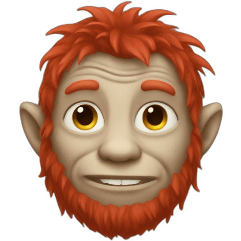 troll with red hair emoji