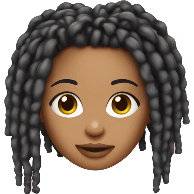 Barbiedoll with dreads emoji