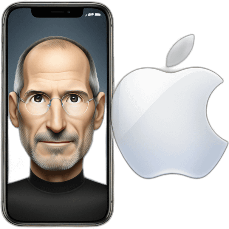 Steve jobs and iphone 14 pro emoji