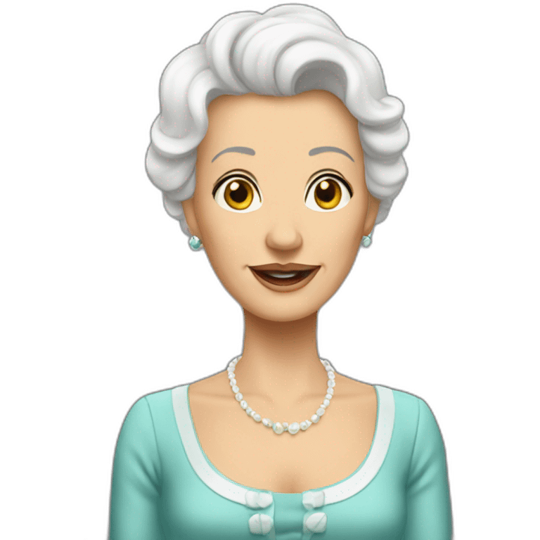 Dame blanche emoji