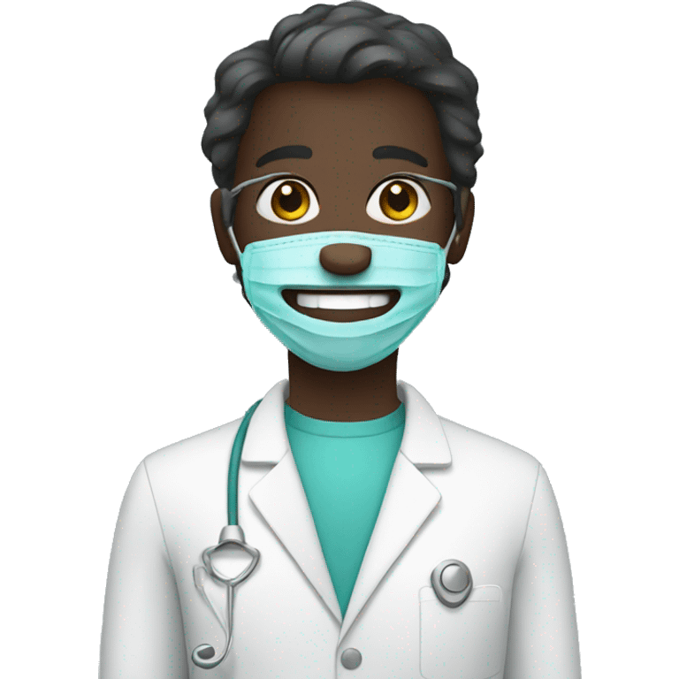 dentist dark skin emoji