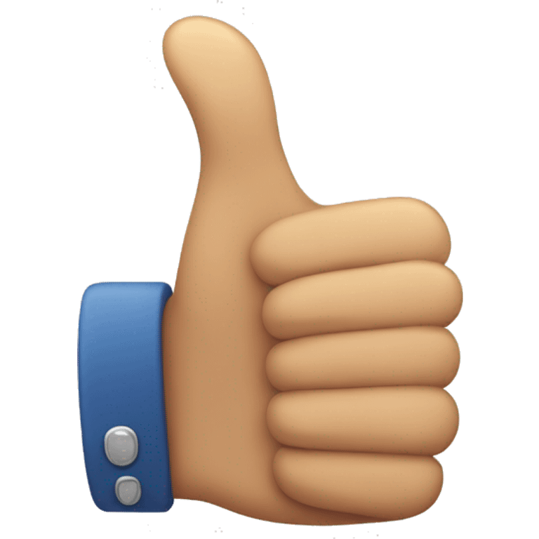 Thumbs up emoji but the thumb is short emoji