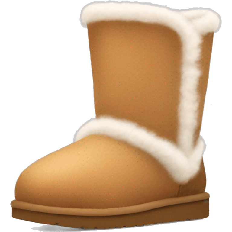 short fluffy ugg boot  emoji