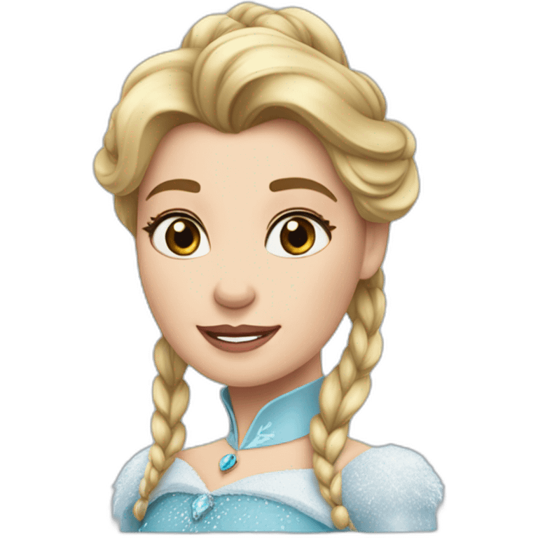 Reine des neiges qui brûle emoji