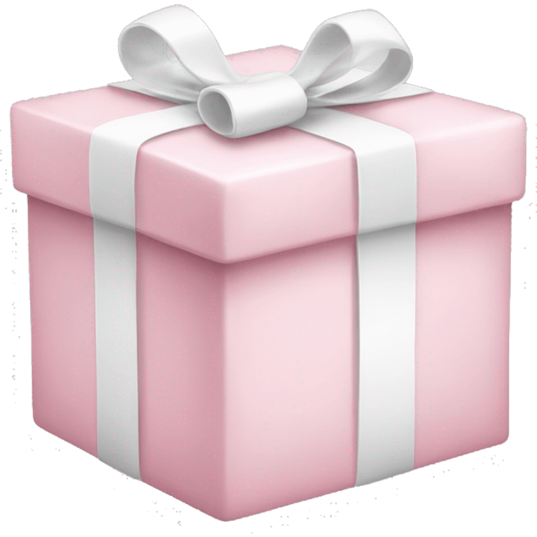 Light pink and white present emoji