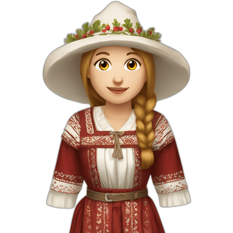 latvian folk costume emoji