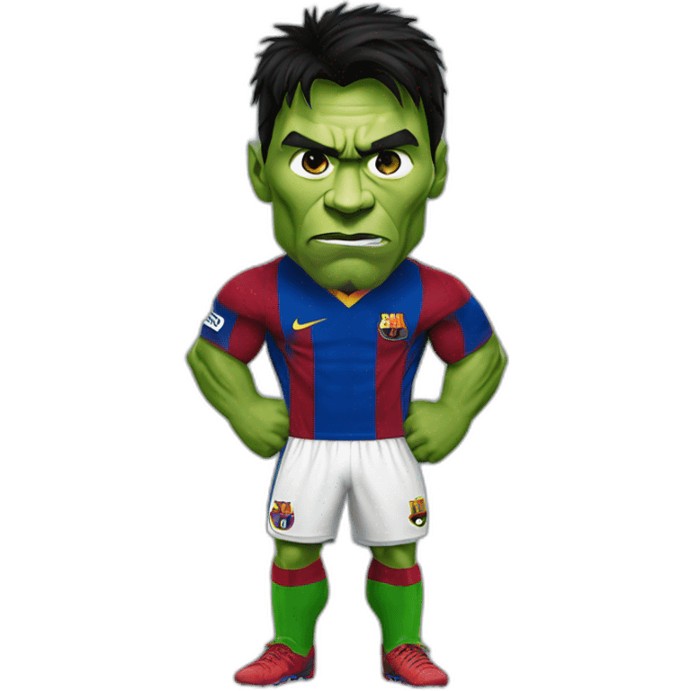 Lionel messi as hulk emoji