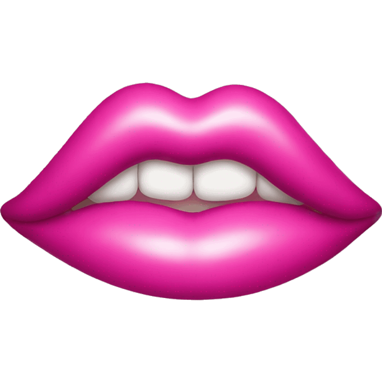 Pink kisses emoji