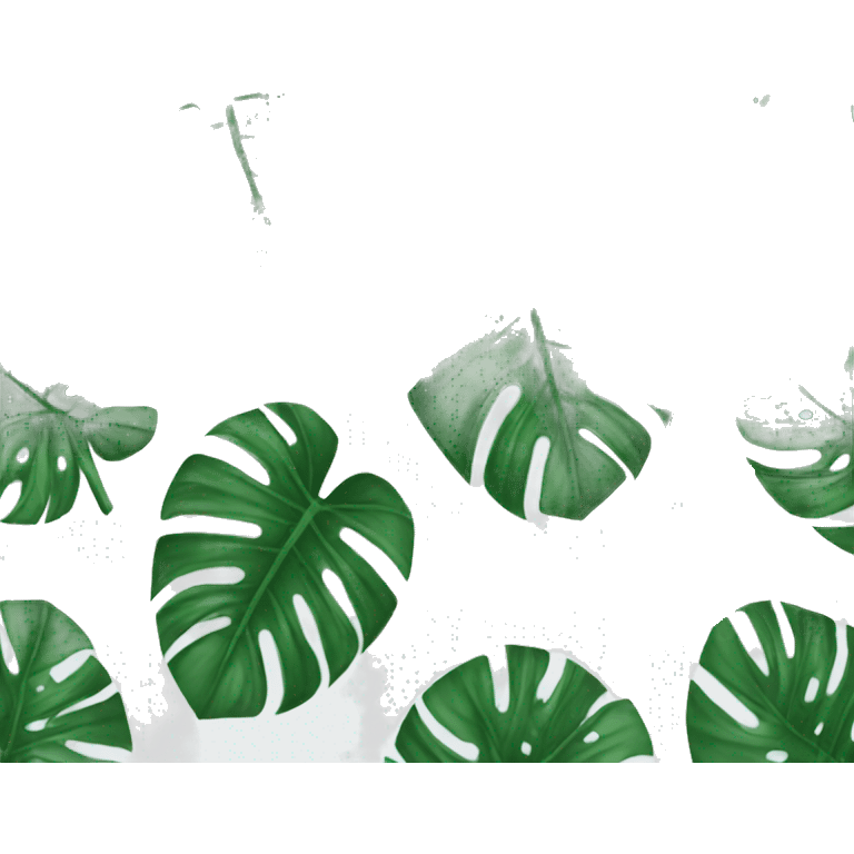 Monstera sheet emoji