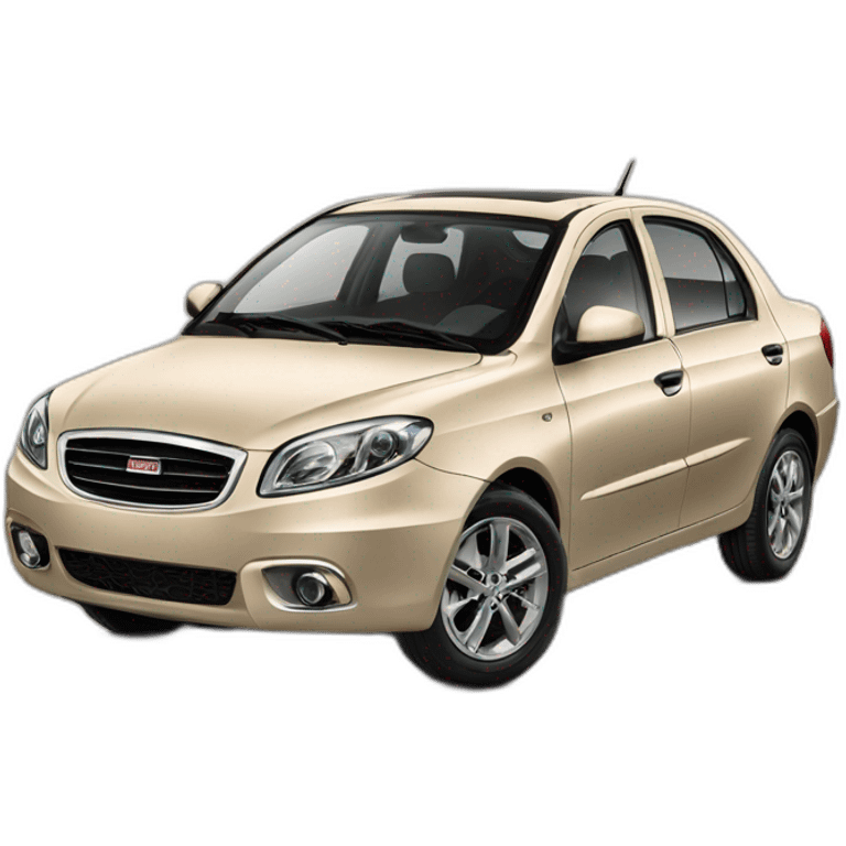 Car Geely CK beige color from the side emoji