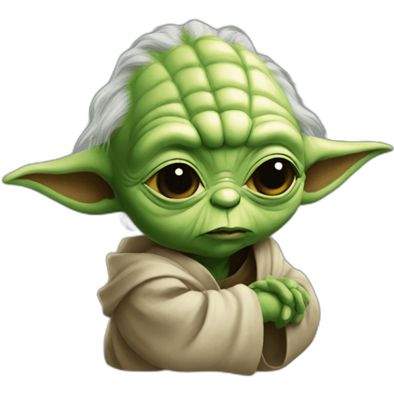 Yoda make a kiss emoji