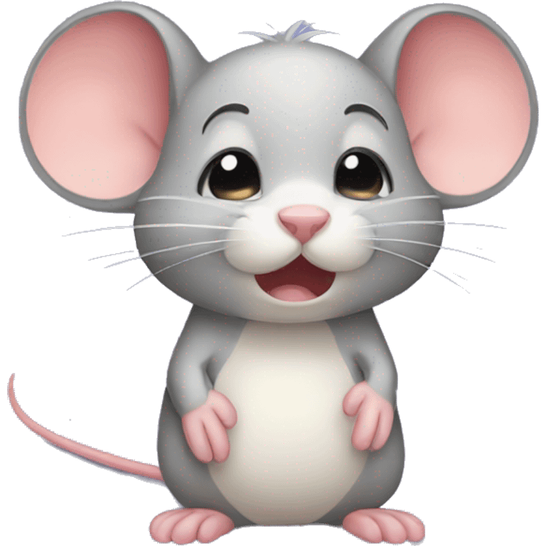 Cute mouse crying  emoji