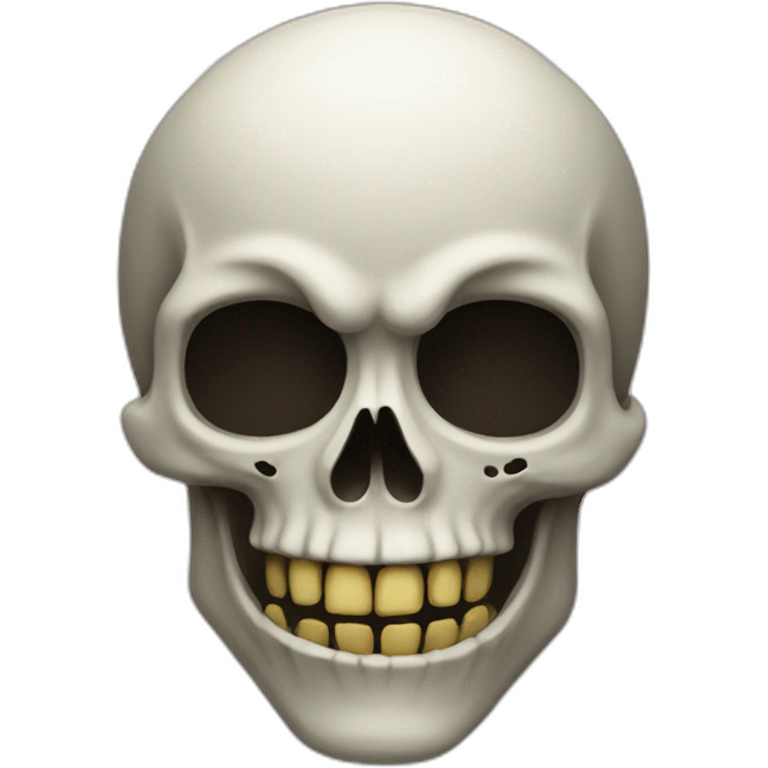 Scary skull emoji