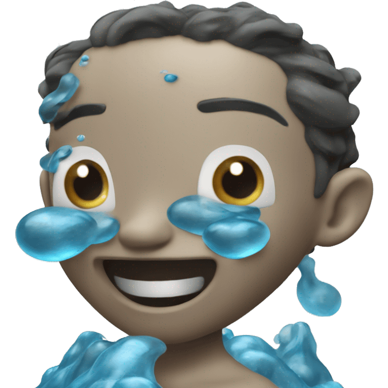 Profile Pic Avatar of Water Elemental DisneyPixar3D-style character inspired by The Ocean emoji