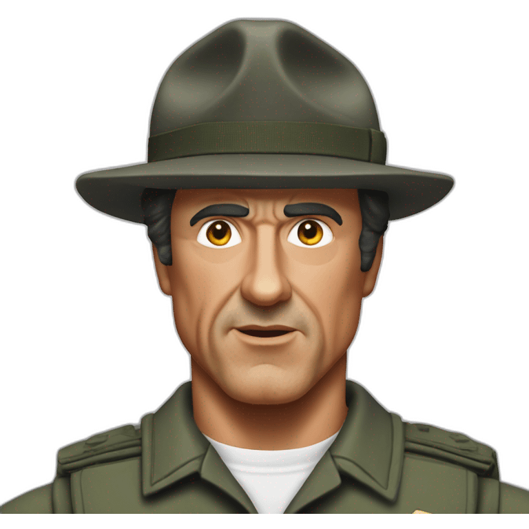 Sylvester stallone gradé sergent emoji