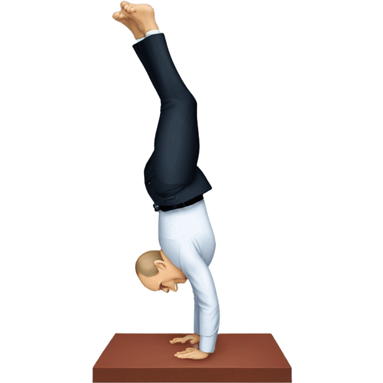 Vladimir Putin doing a hand stand  emoji