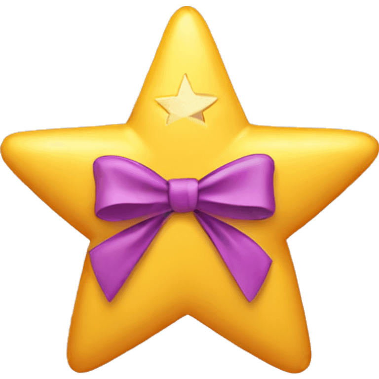 star with a bow emoji