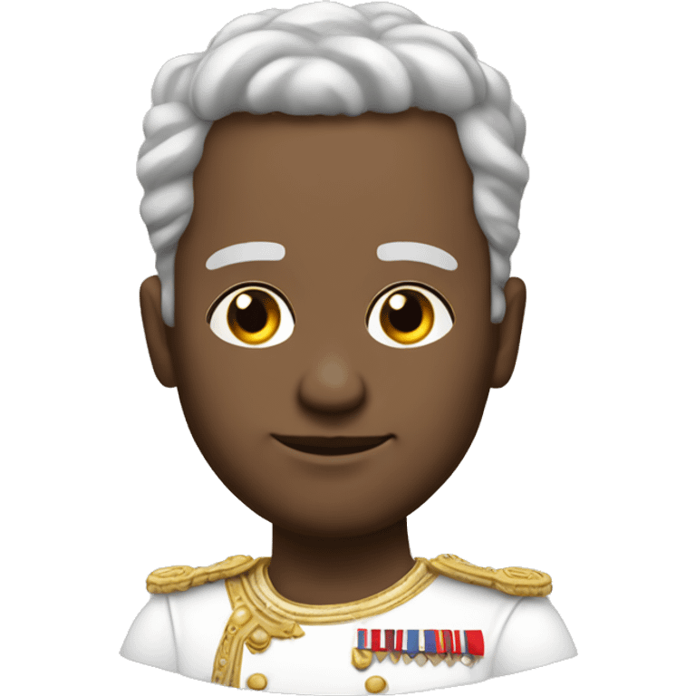 Royal leader of 21st century white skin emoji