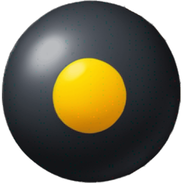 Squash ball with two yellow dots emoji